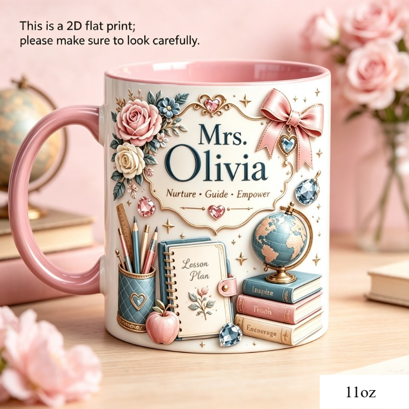 Coffee Tea Name - Caneca de cerâmica com tema de