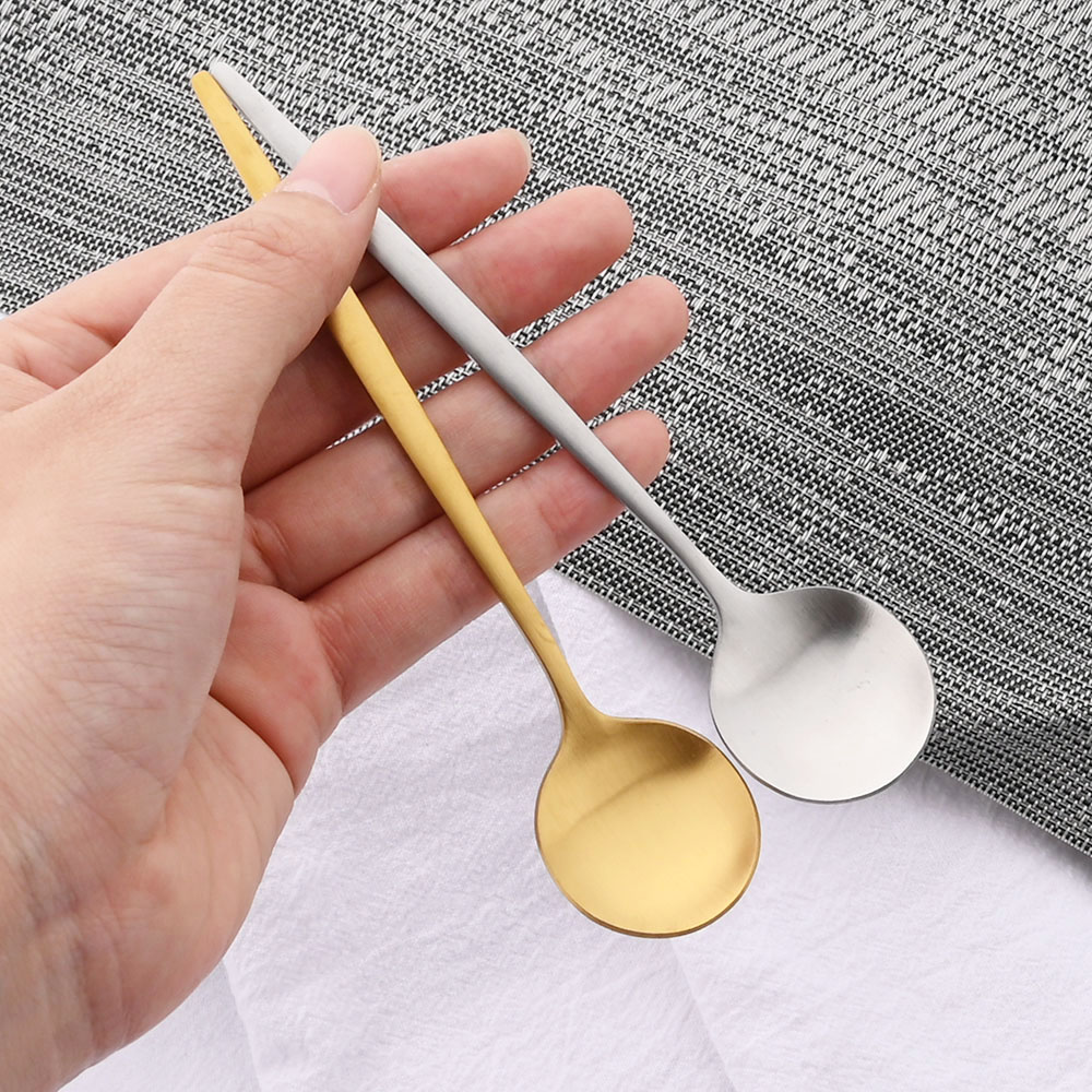 6 pçs pequeno matte colher chá - Coffee Tea And Sugar Set avaliação e preço