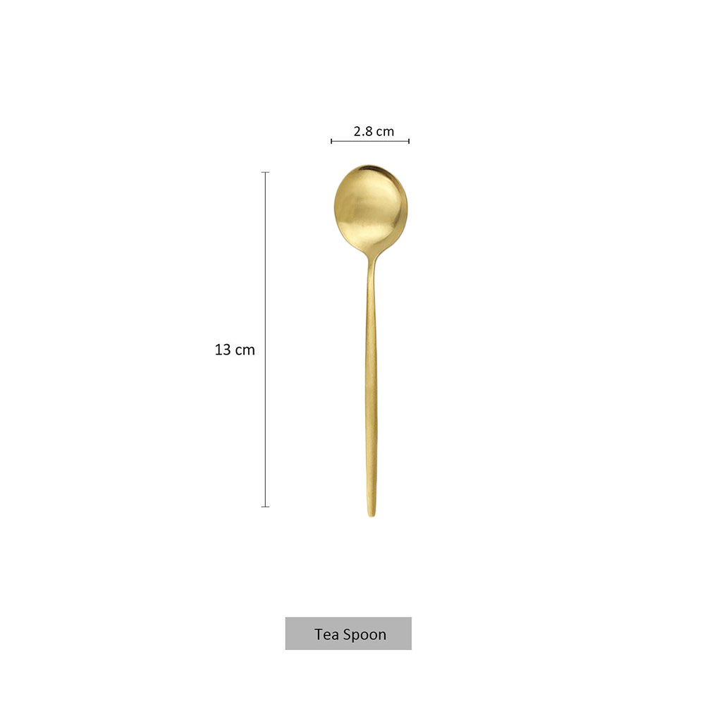 6 pçs pequeno matte colher chá - Coffee Tea And Sugar Set avaliação e preço